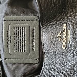 Coach - Black Leather Shoulder Handbag